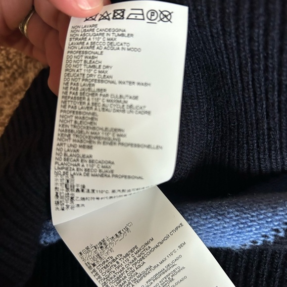 Marni Bold Striped Crewneck Sweater in Blue and Black - Picture 9 of 14